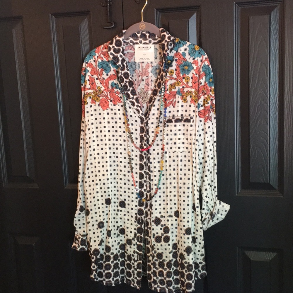 Free people cotton and rayon shirt